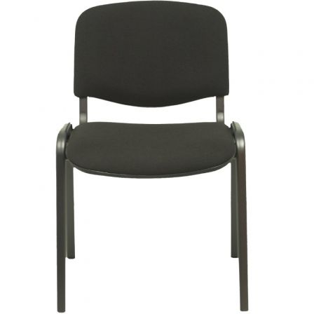 PIQUERAS Y CRESPO Alcaraz Silla Confidente Apilable con Asiento Tapizado ARAN Negro PIQUERAS Y CRESPO Alcaraz Silla Confidente Apilable con Asiento Tapizado ARAN Negro